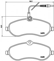 Комплект тормозных колодок BREMBO P61 096