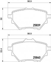 Комплект тормозных колодок BREMBO P61 122