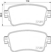 Комплект тормозных колодок BREMBO P61 133
