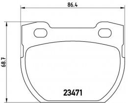 Комплект тормозных колодок BREMBO P44 007