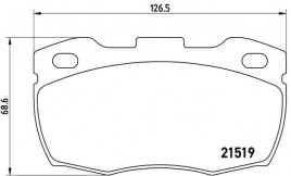 Комплект тормозных колодок BREMBO P44 015