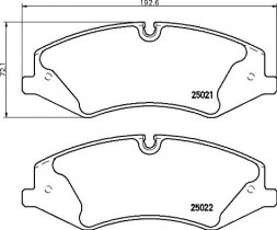 Комплект тормозных колодок BREMBO P44 024