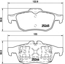 Комплект тормозных колодок BREMBO P68 057
