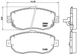 Комплект тормозных колодок BREMBO P83 037