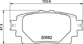 Комплект тормозных колодок BREMBO P83 174