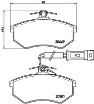 Комплект тормозных колодок BREMBO P85 016