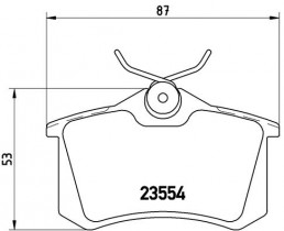 Комплект тормозных колодок BREMBO P85 020X