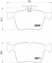 Комплект тормозных колодок BREMBO P85 124X