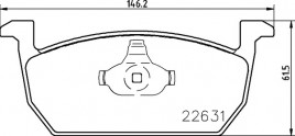 Комплект тормозных колодок BREMBO P85 167
