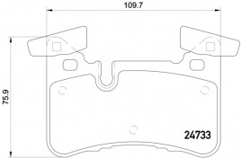 Комплект тормозных колодок BREMBO P50 110