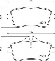 Комплект тормозных колодок BREMBO P50 156