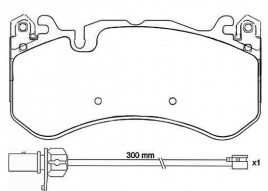 Комплект тормозных колодок BREMBO P50 127