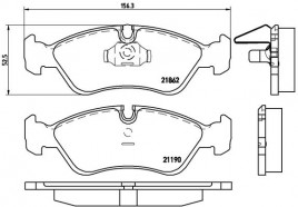 Комплект тормозных колодок BREMBO P59 017