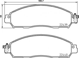 Комплект тормозных колодок BREMBO P56 120