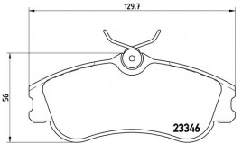 Комплект тормозных колодок BREMBO P61 069