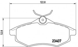 Комплект тормозных колодок BREMBO P61 074