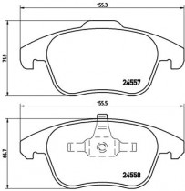 Комплект тормозных колодок BREMBO P61 086