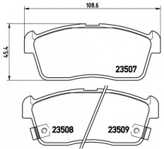 Комплект тормозных колодок BREMBO P79 012