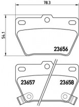 Комплект тормозных колодок BREMBO P83 057