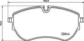 Комплект тормозных колодок BREMBO P85 173