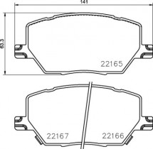 Комплект тормозных колодок BREMBO P23 164