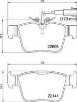 Комплект тормозных колодок BREMBO P23 180