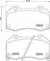 Комплект тормозных колодок BREMBO P23 182