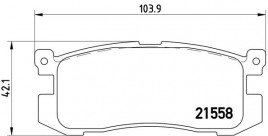Комплект тормозных колодок BREMBO P24 025
