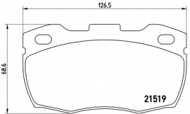 Комплект тормозных колодок BREMBO P44 005