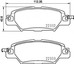 Комплект тормозных колодок BREMBO P49 053