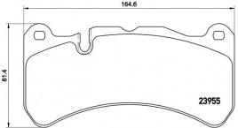 Комплект тормозных колодок BREMBO P50 092