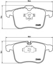 Комплект тормозных колодок BREMBO P59 046