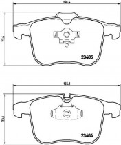 Комплект тормозных колодок BREMBO P59 049