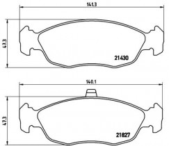 Комплект тормозных колодок BREMBO P61 051