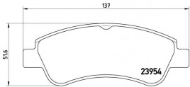 Комплект тормозных колодок BREMBO P61 066X