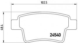 Комплект тормозных колодок BREMBO P61 085