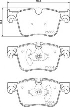 Комплект тормозных колодок BREMBO P61 127
