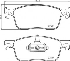 Комплект тормозных колодок BREMBO P61 134
