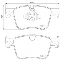 Комплект тормозных колодок BREMBO P61 135