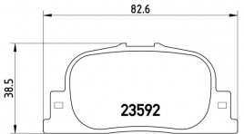 Комплект тормозных колодок BREMBO P83 063