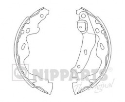 Комплект тормозных колодок Nipparts J3502082