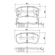 Комплект тормозных колодок Nipparts J3610307