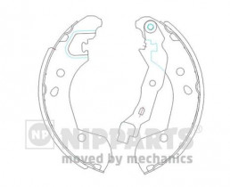 Комплект тормозных колодок Nipparts J3501055