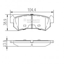 Комплект тормозных колодок Nipparts J3610903