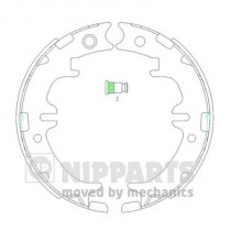 Комплект тормозных колодок Nipparts N3502083