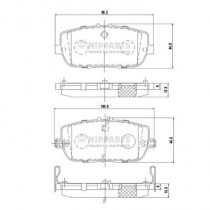 Комплект тормозных колодок Nipparts N3613021