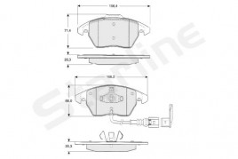 Комплект тормозных колодок STARLINE BD S833P