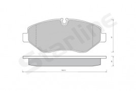 Комплект тормозных колодок STARLINE BD S426