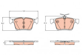 Комплект тормозных колодок TRW GDB2179