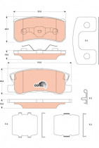 Комплект тормозных колодок TRW GDB4600